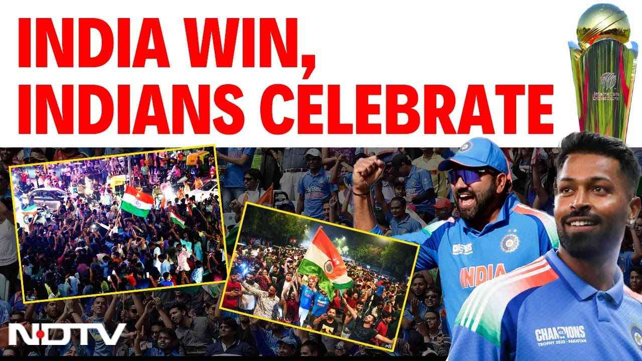 Crazy celebrations as India lift Champions Trophy, defeat New ...