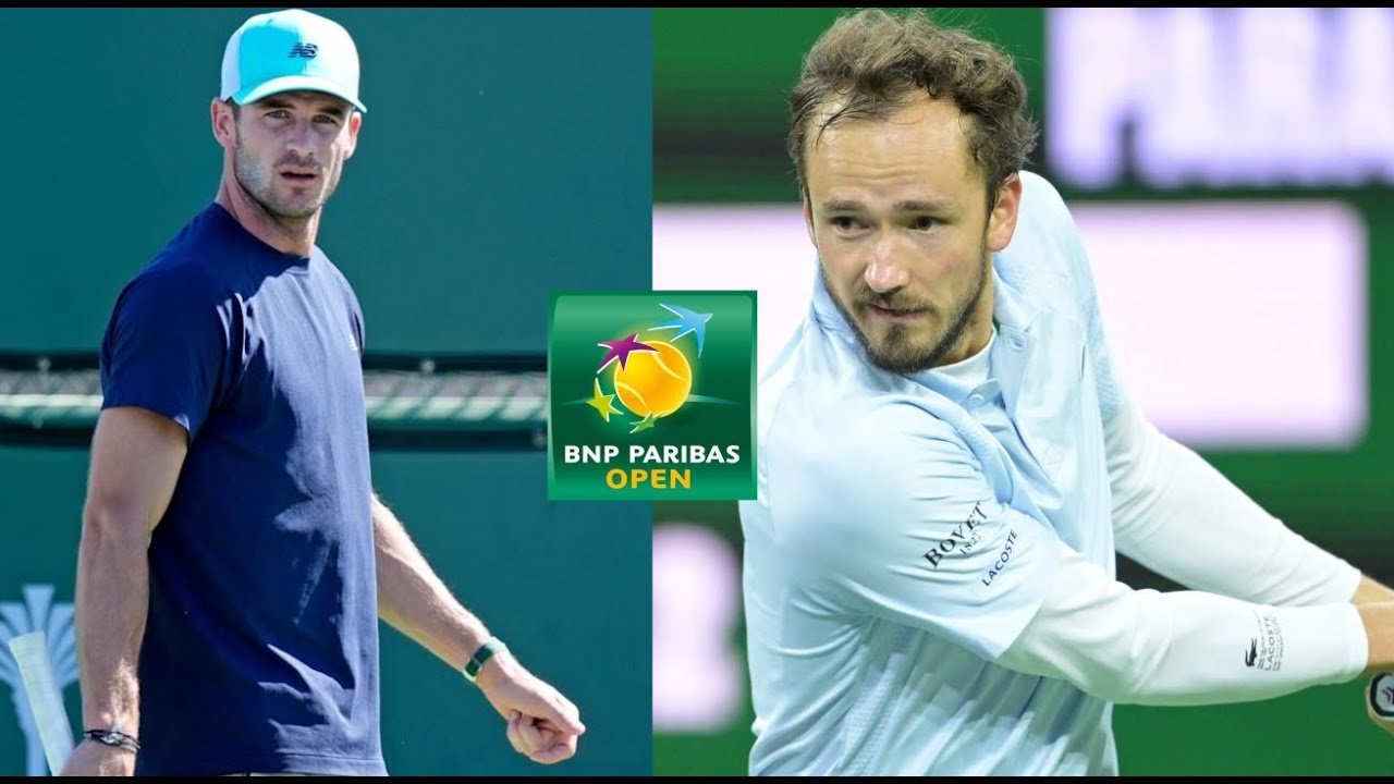 Tommy Paul vs Daniil Medvedev - Round of 16 - BNP Paribas ...