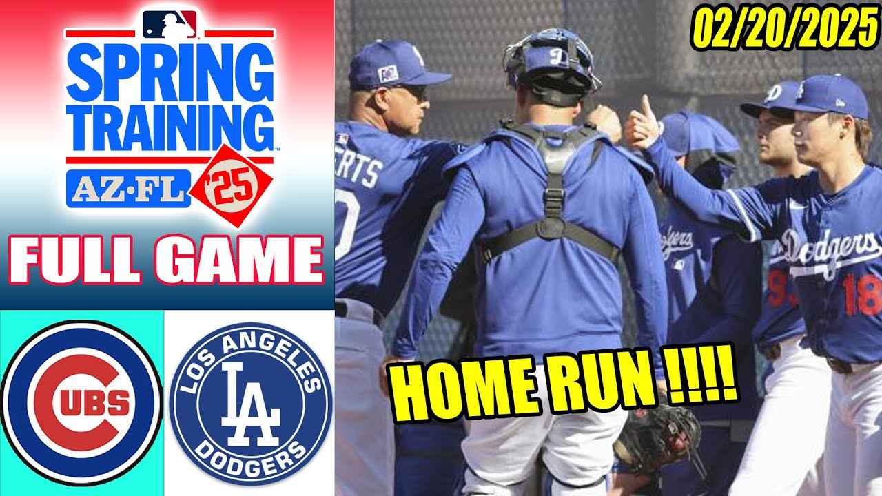 Cubs, Dodgers - 02/20/2025 | Game Video Highlights