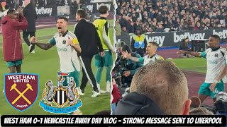 West Ham 0-1 Newcastle away day vlog - HUGE BRUNO ...