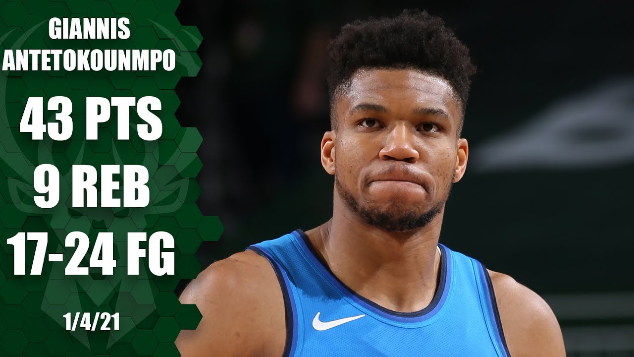 Giannis Antetokounmpo drops season-high 43 points vs ...