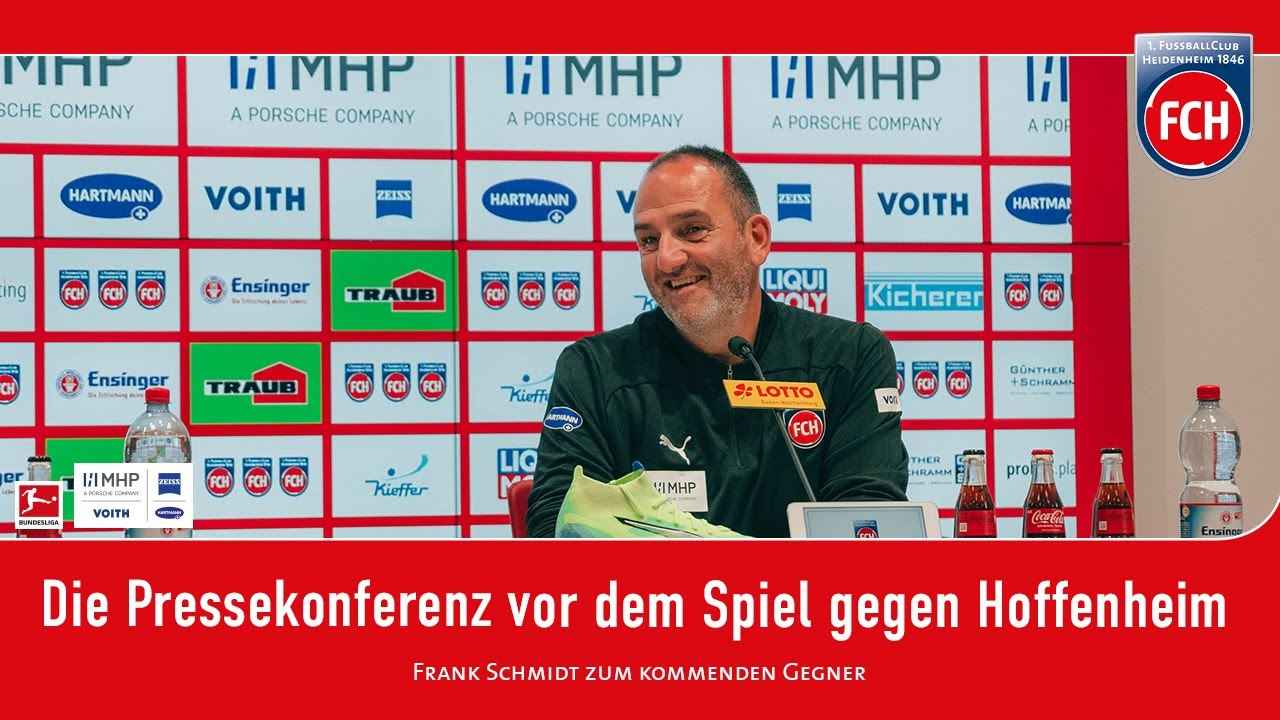 Die Pressekonferenz vor dem Spiel gegen die TSG ...