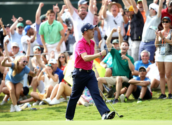 Justin Thomas` roller-coaster birdie at 2016 Valspar ...