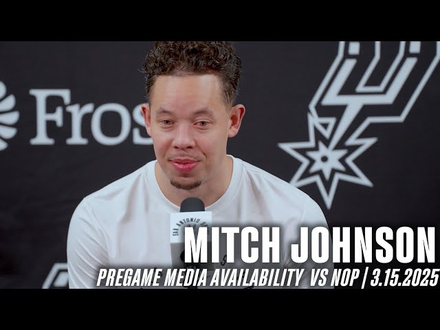 Mitch Johnson Pregame vs New Orleans Pelicans | 3.15.2025