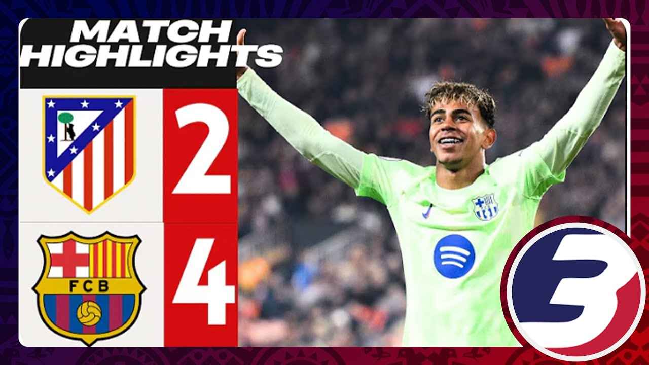 Atlético de Madrid 2 vs 4 FC Barcelona | Game Highlights ⚽