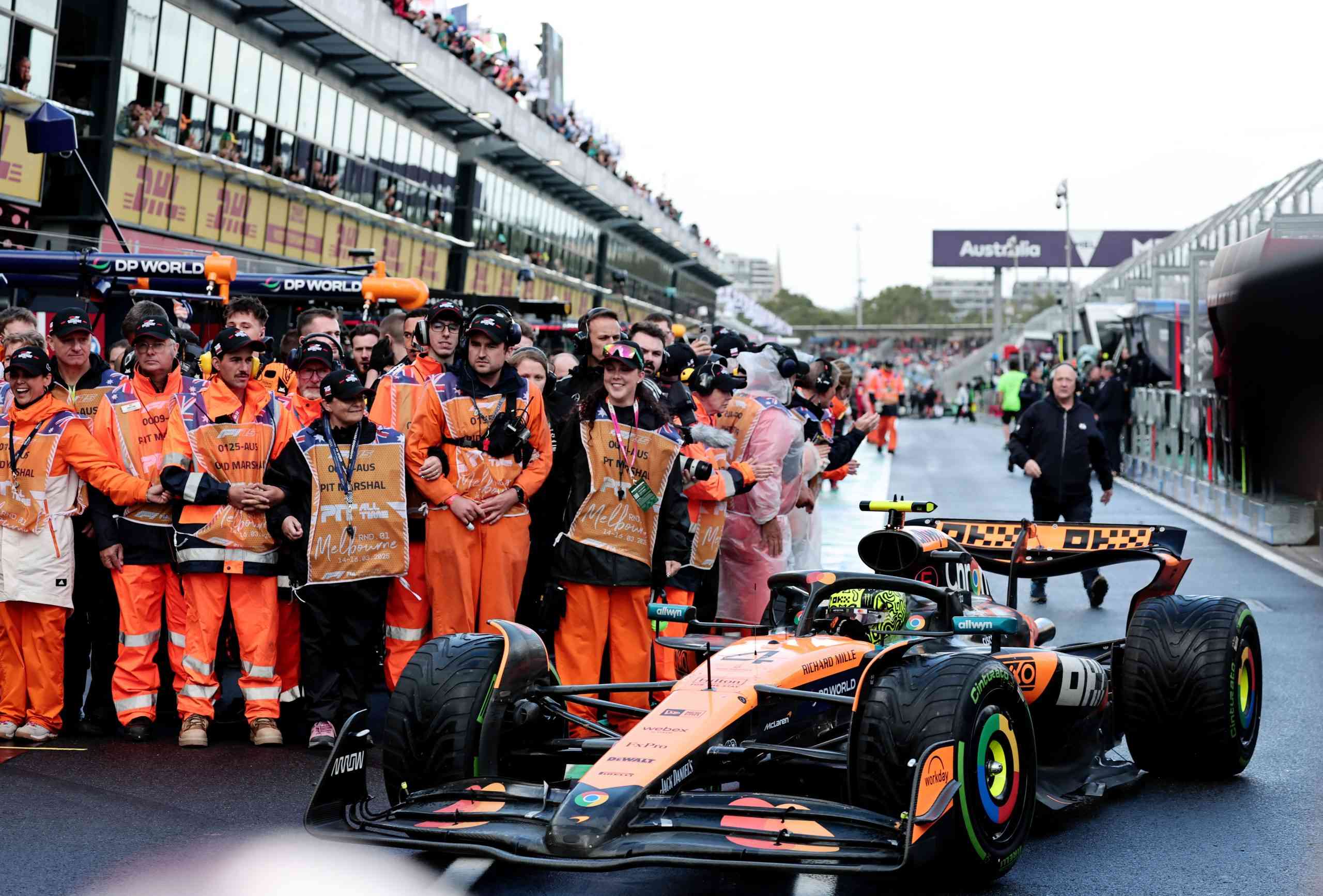 Norris Triumphs in Rainy Australian GP