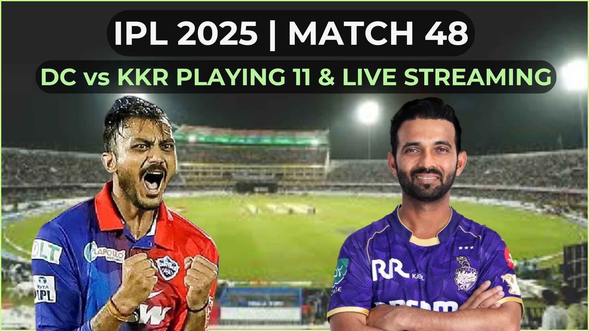 DC vs KKR: Crucial IPL Clash at Arun Jaitley Stadium