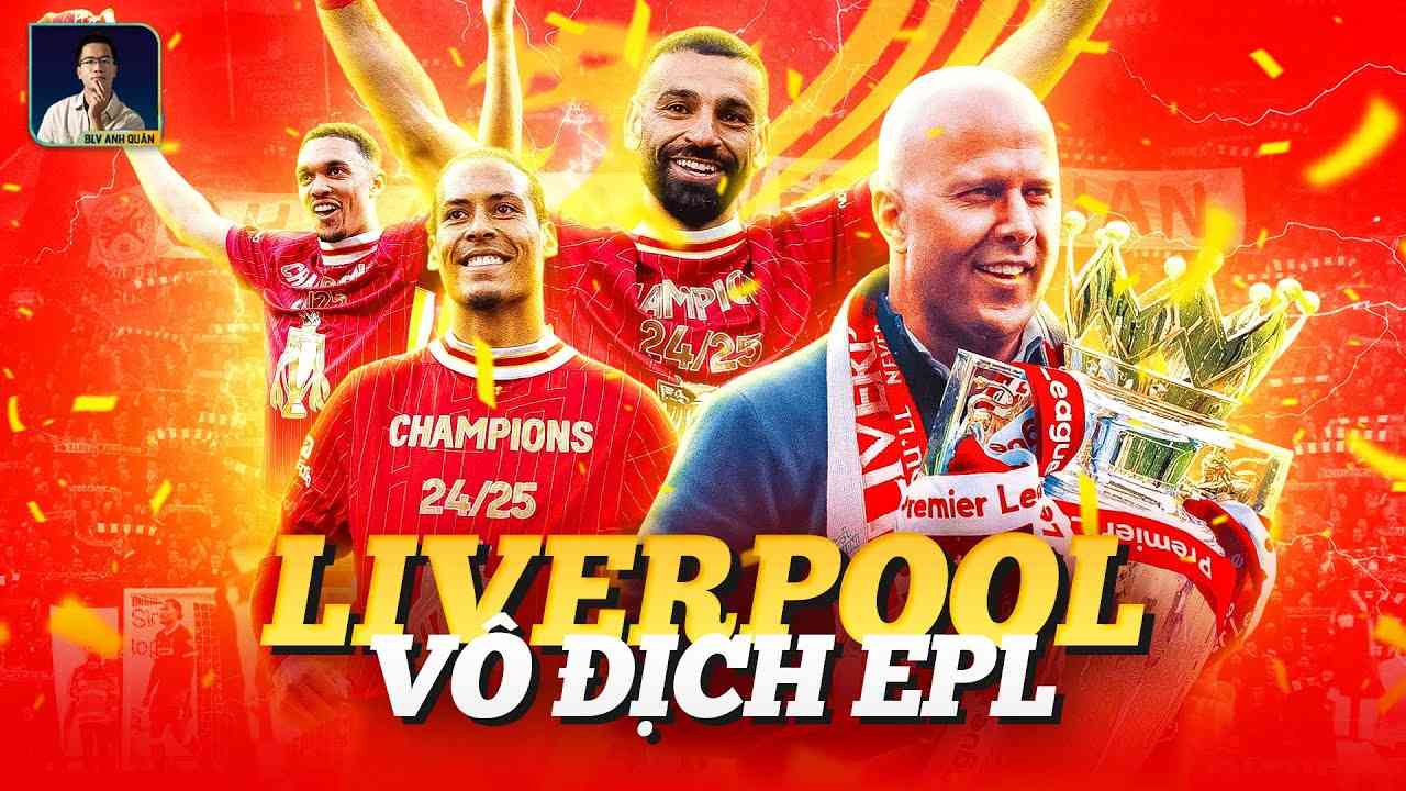 Liverpool vô địch Premier League 2024-25