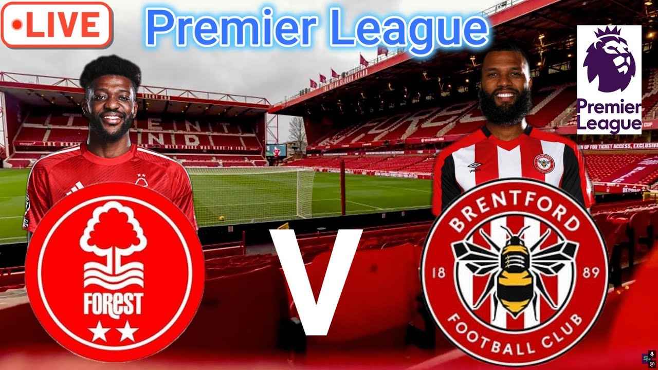 Nottingham e Brentford em campo na Premier League