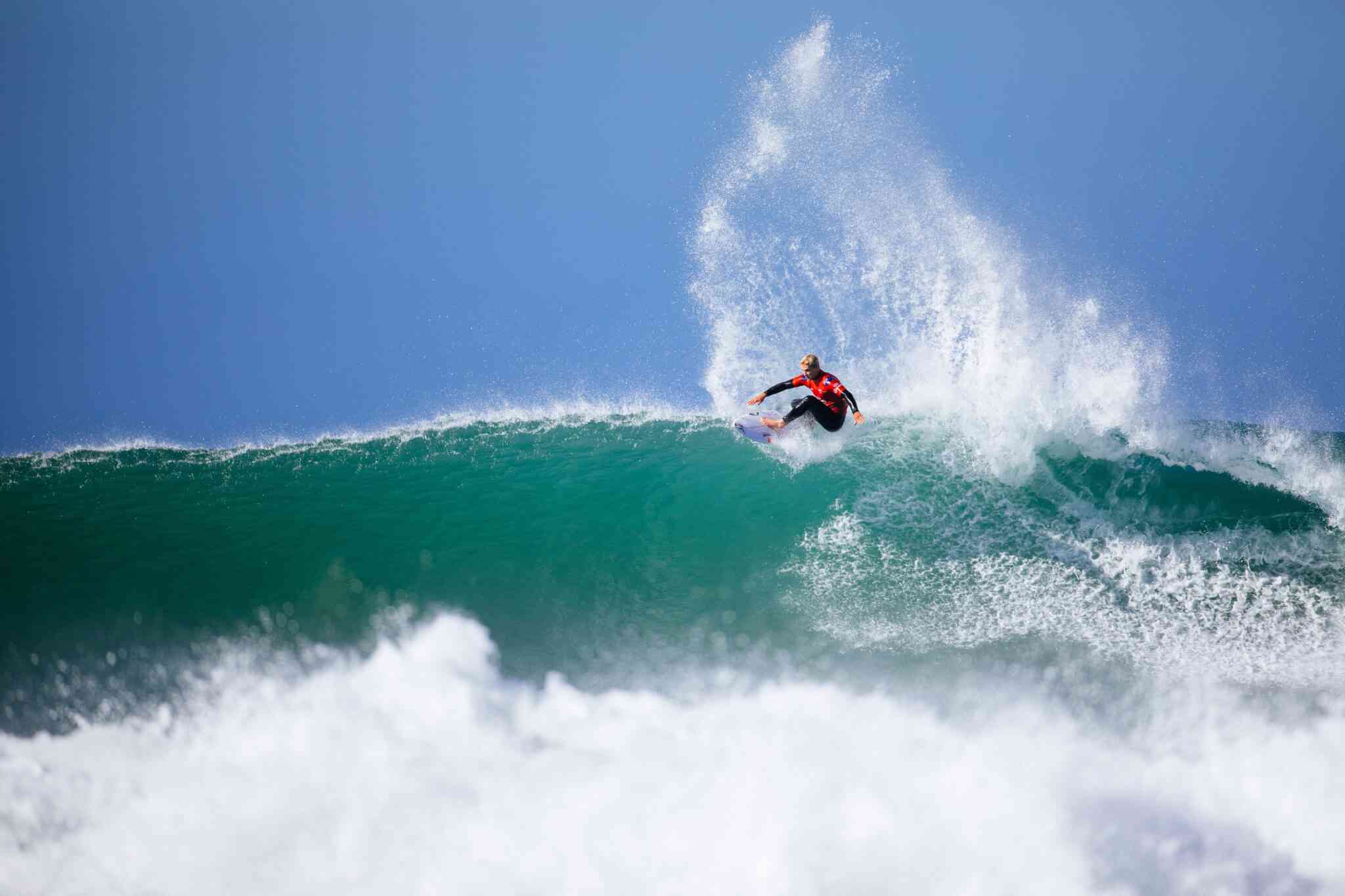 Jack Robinson brille à Bells Beach