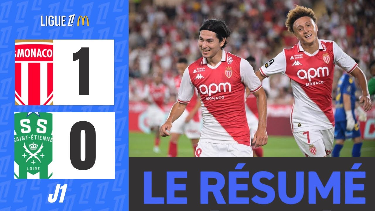 Monaco face Saint-Étienne pour la Ligue 1