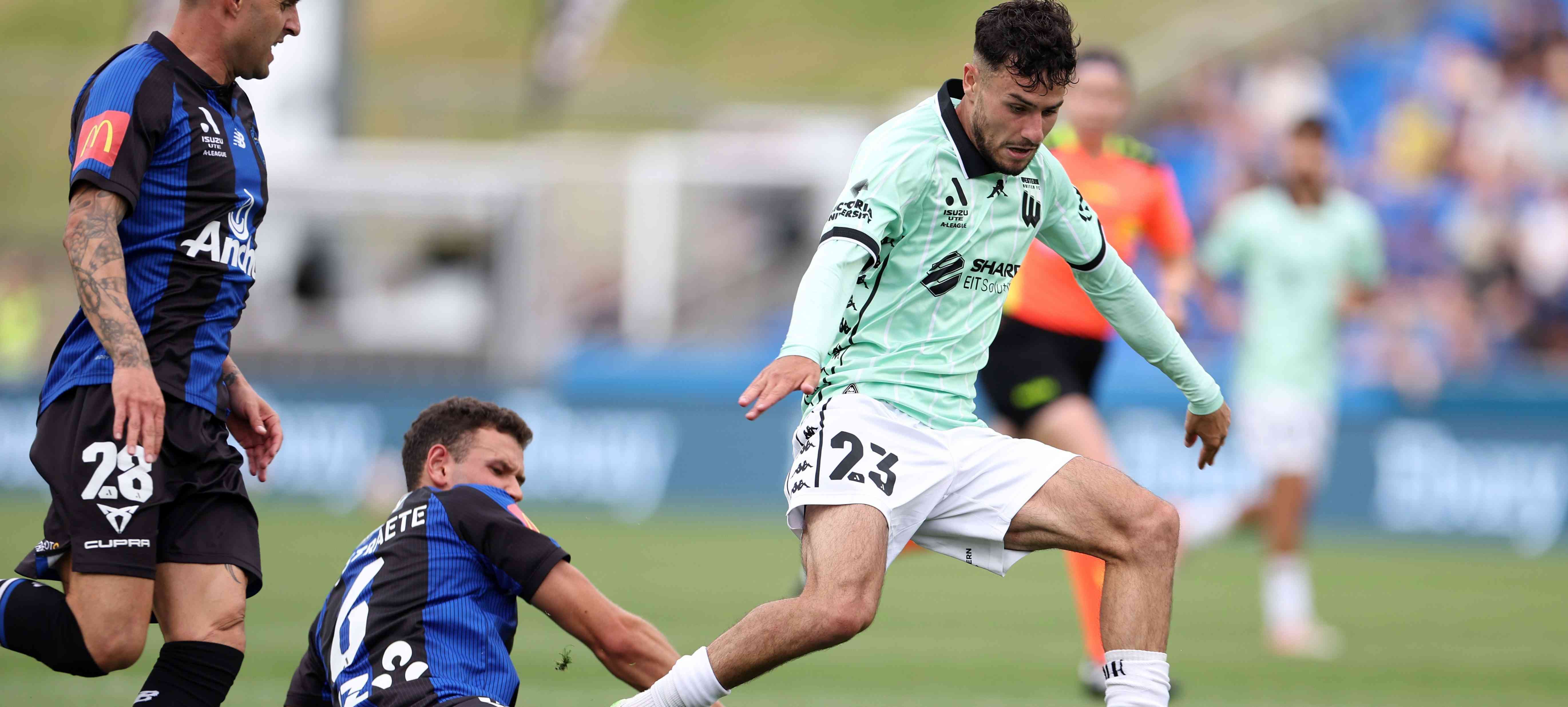 Western United Shocks Auckland FC in A-League Clash