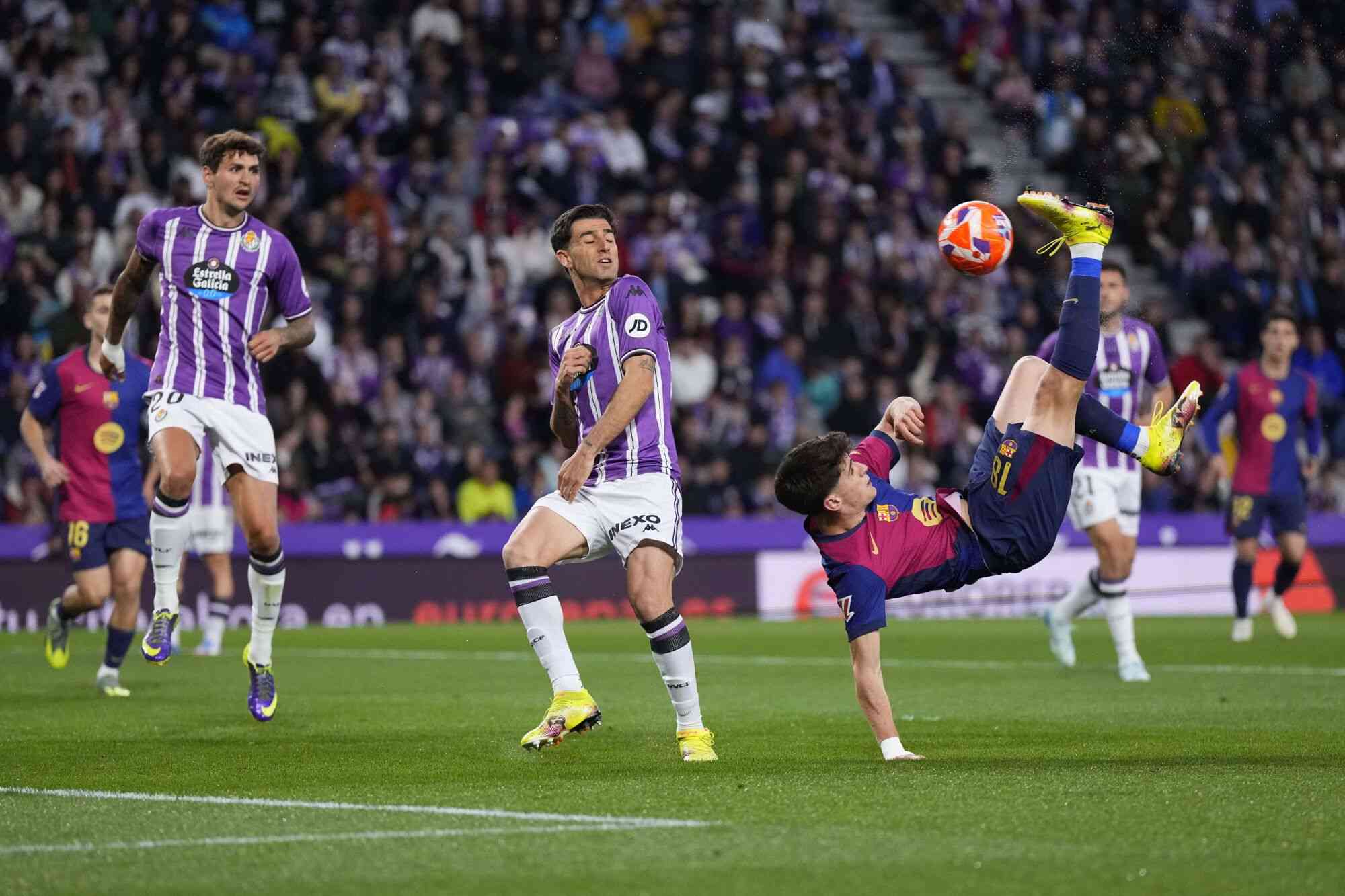 Victoria del Barça en Valladolid