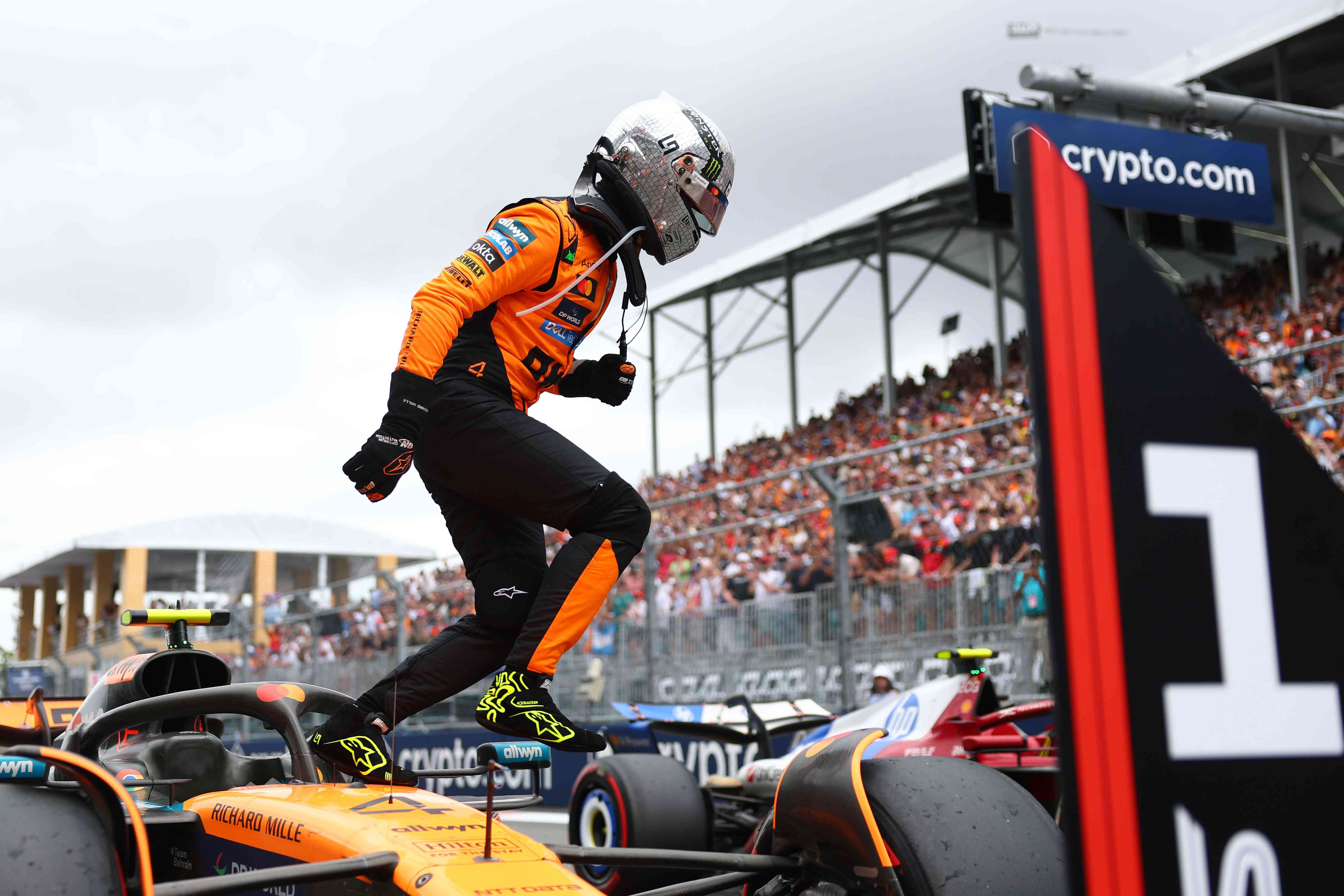 Norris brilla en el GP de Miami tras caos en la sprint