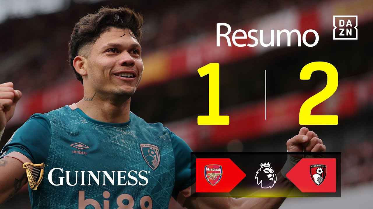 Arsenal sofre derrota para Bournemouth na Premier League