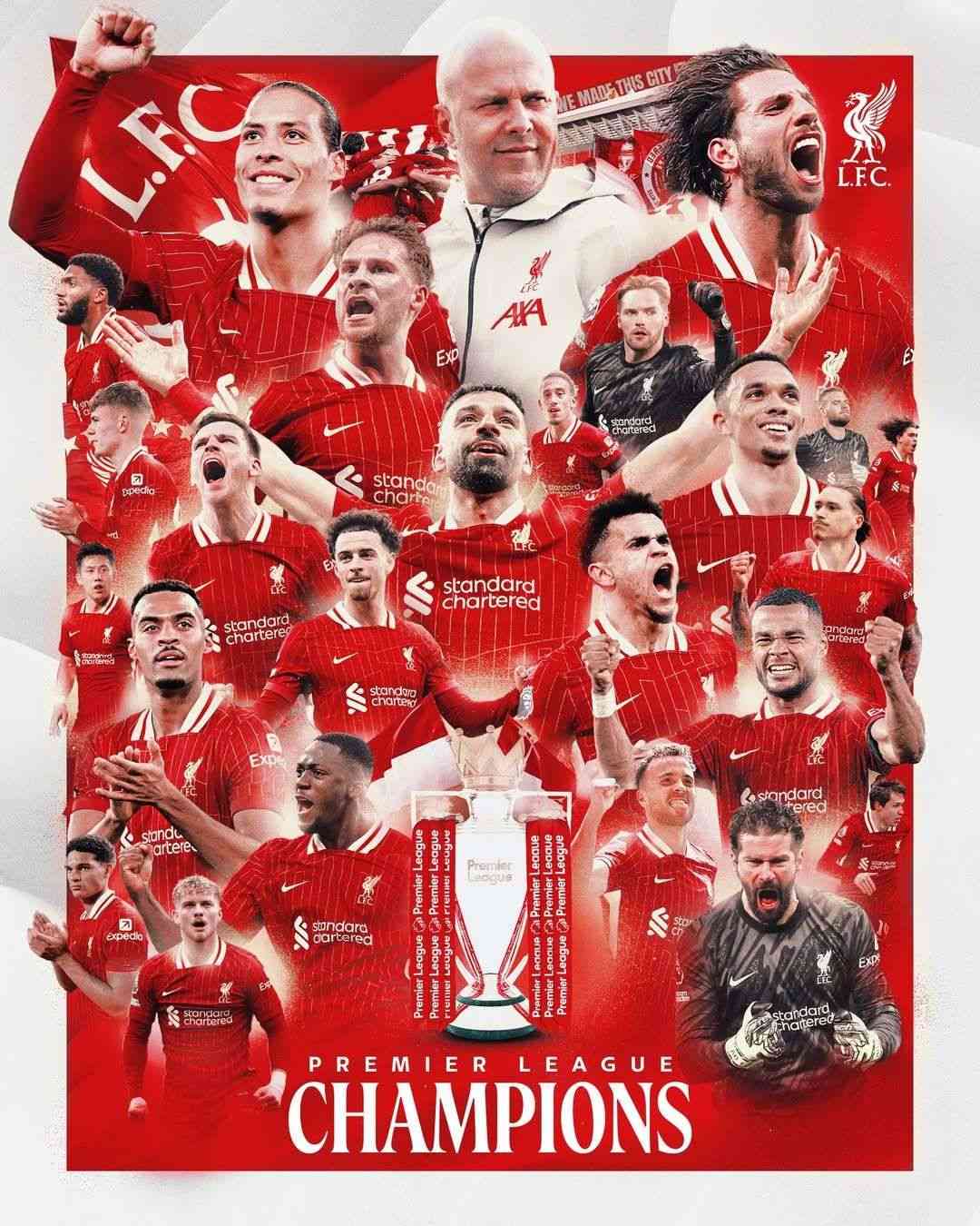 Liverpool vô địch Premier League 2024-2025