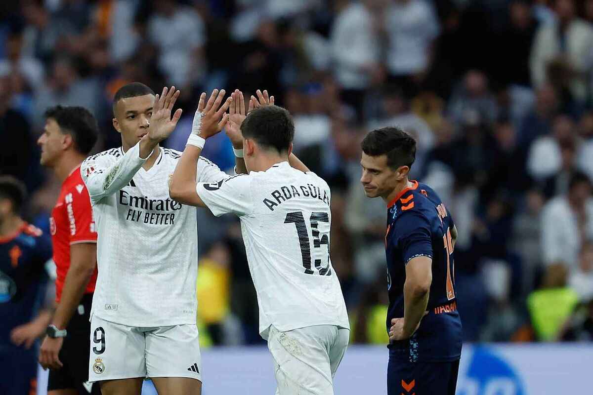 Real Madrid triunfa ante Celta con Mbappé y Güler