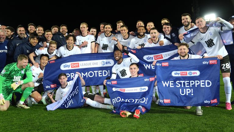 Birmingham City and Wrexham Celebrate Championship Promotion