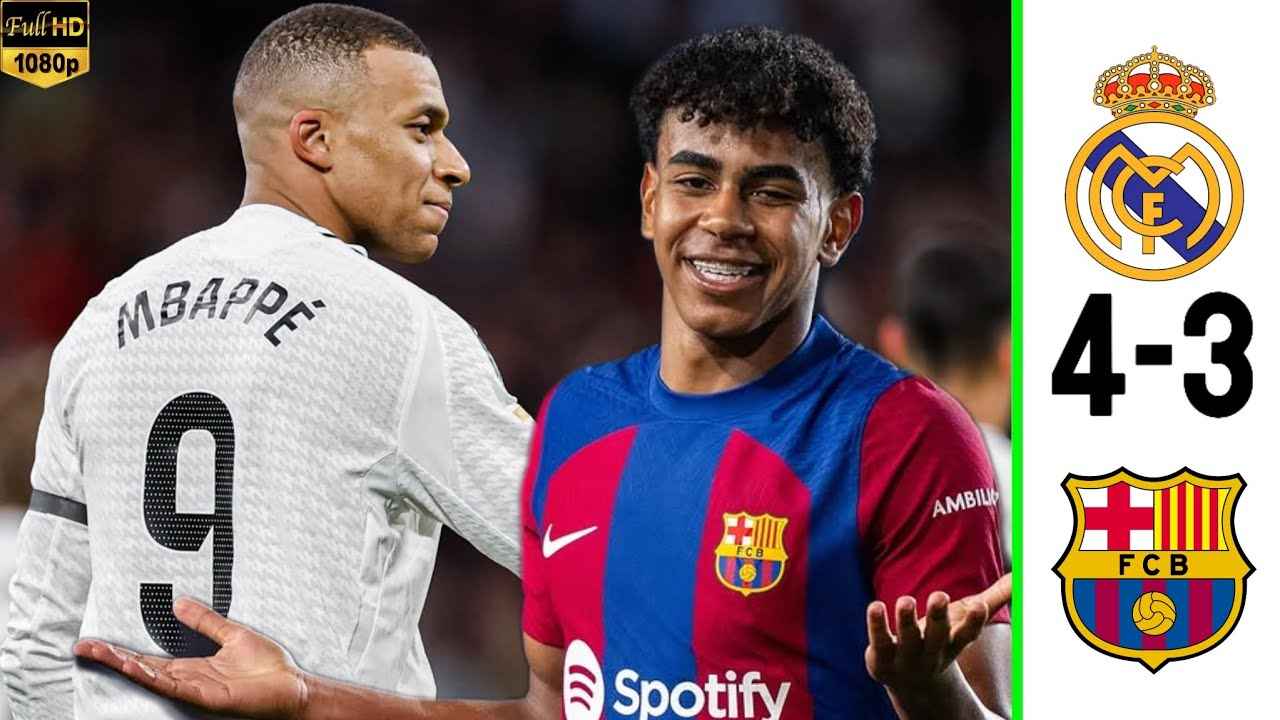 Barcelona brilla en el Clásico con Mbappé estelar