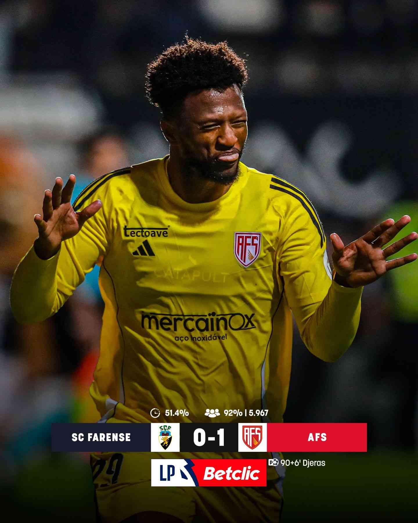 AFS brilha com golo de Zé Luis e vence Estrela