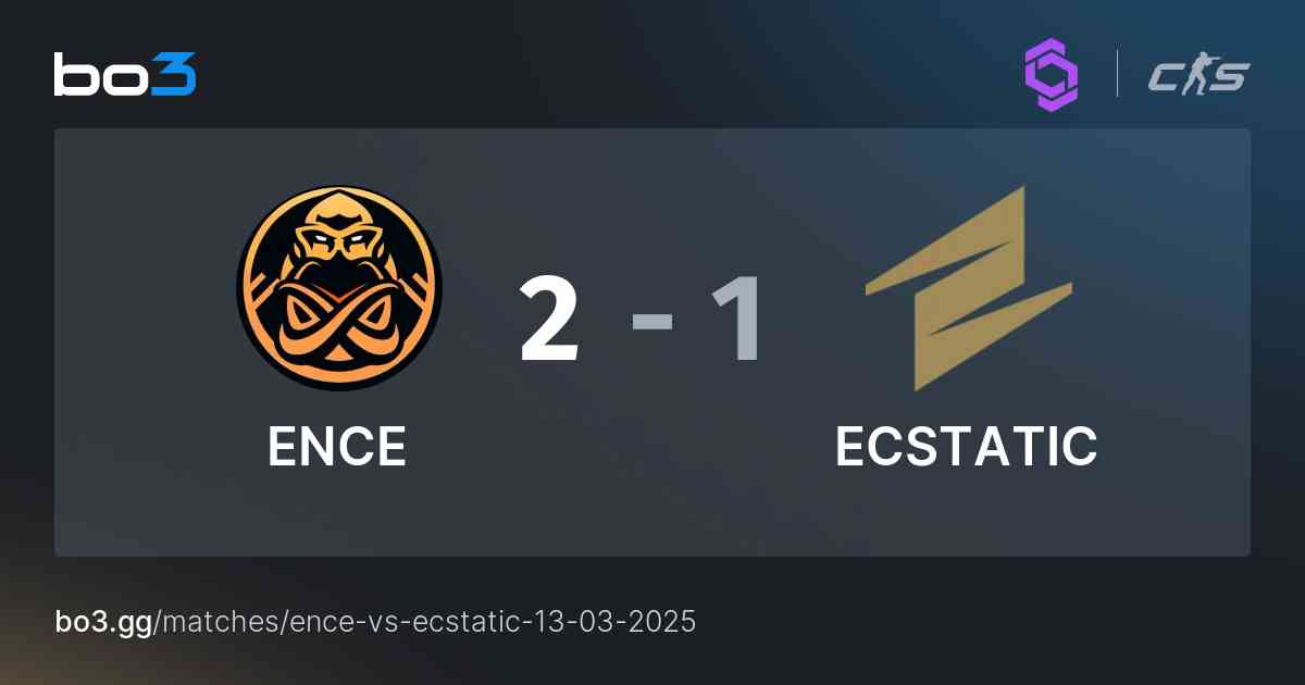ECSTATIC vs ENCE: Clash of Titans in CS:GO Showdown