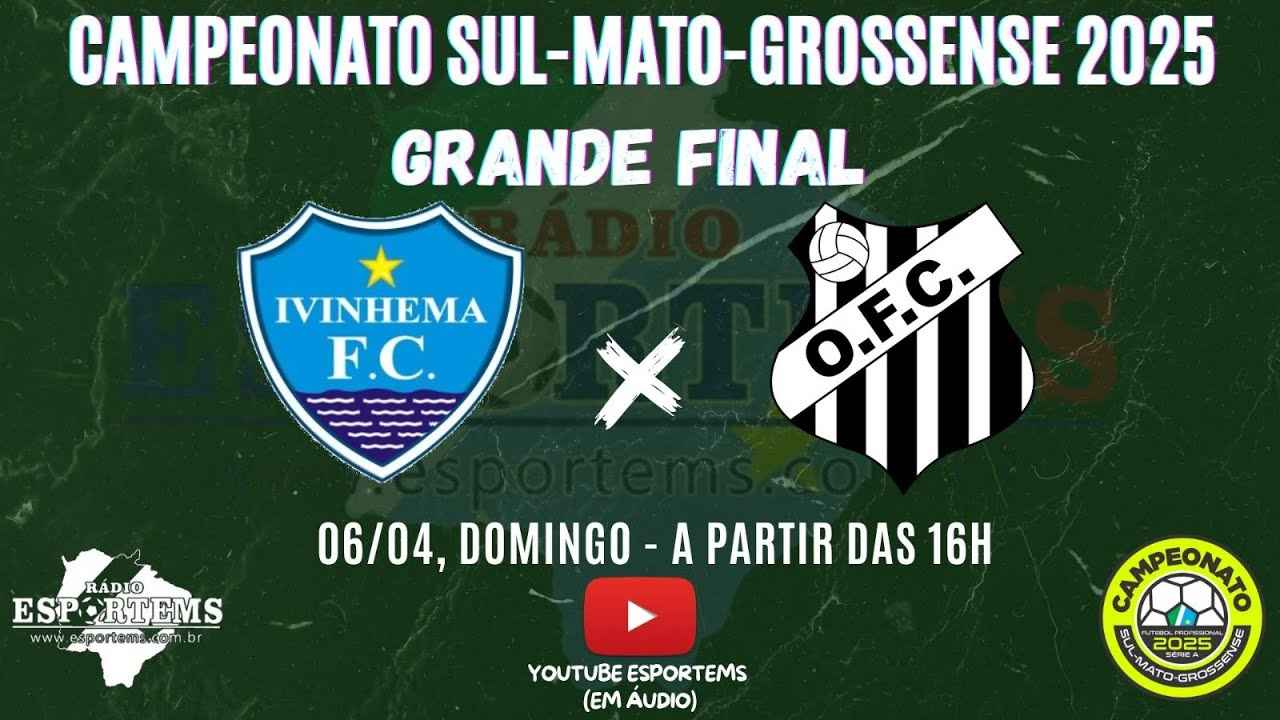 Operário brilha e vence Ivinhema na final do estadual