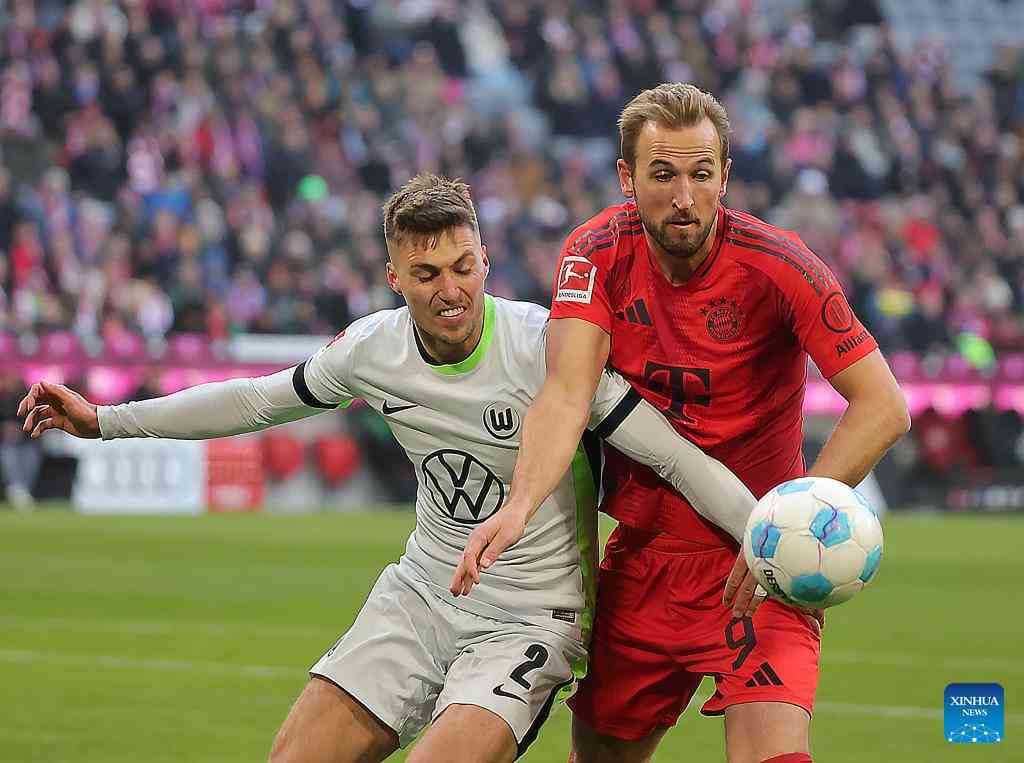 Bayern dominiert Wolfsburg: Kane glänzt mit Doppelpack