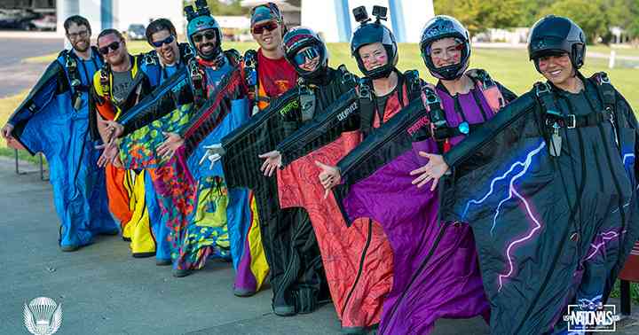 Galda, White, and FlatSpin Shine at Wingsuit Worlds