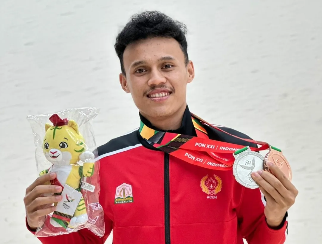 Squash Aceh Raih Medali Perak dan Perunggu di PON XXI