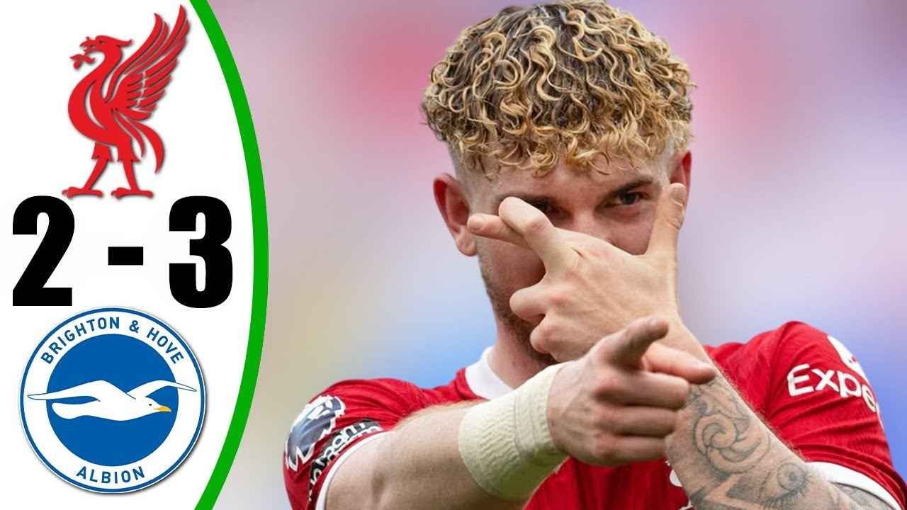 Brighton chockade Liverpool med 3-2 seger
