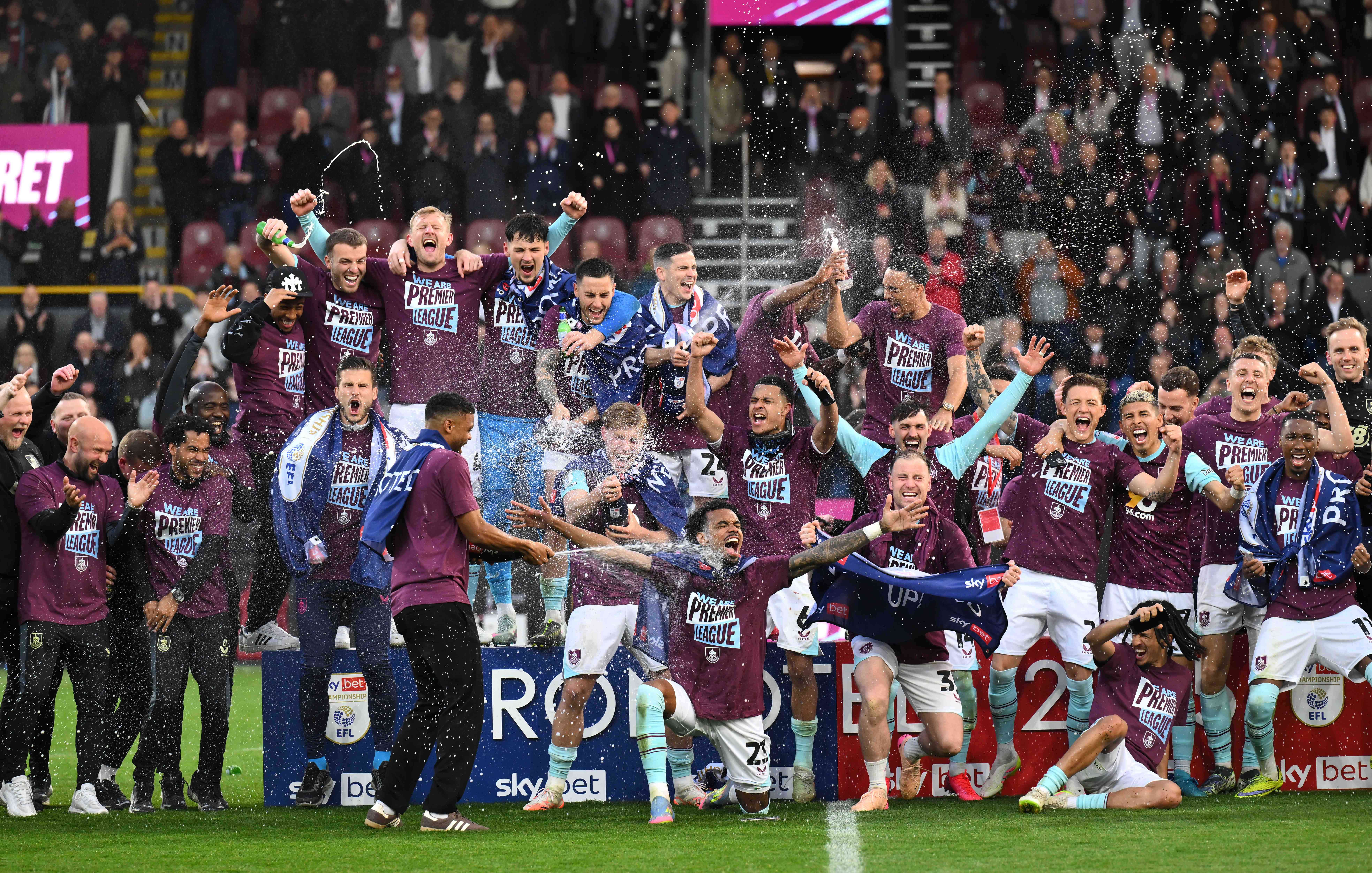 Leeds and Burnley Celebrate EFL Championship Glory