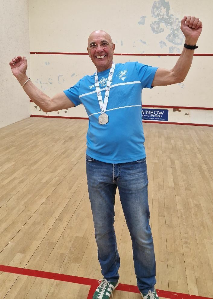 Dominique Le Gal, vice-champion aux vétérans de squash