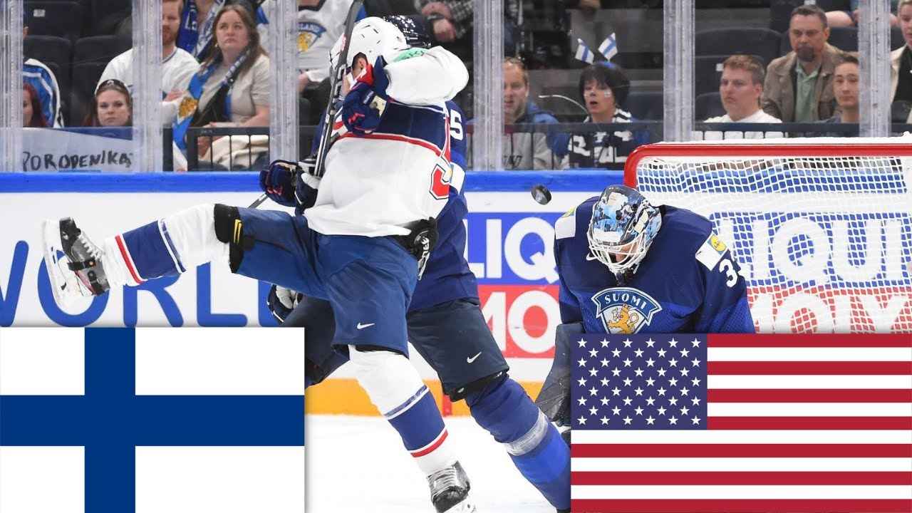 USA ja Suomi taistelivat jääkiekon huipulla