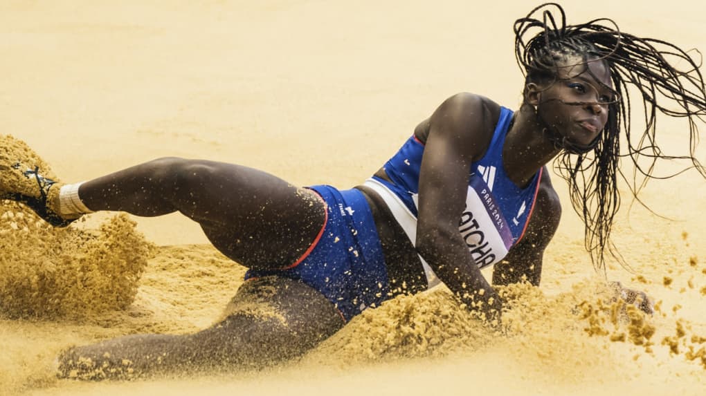 Hilary Kpatcha s`approche du sommet avec un saut époustouflant