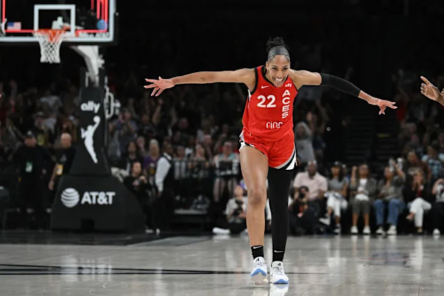 A`ja Wilson Makes History as Aces Dominate Sparks