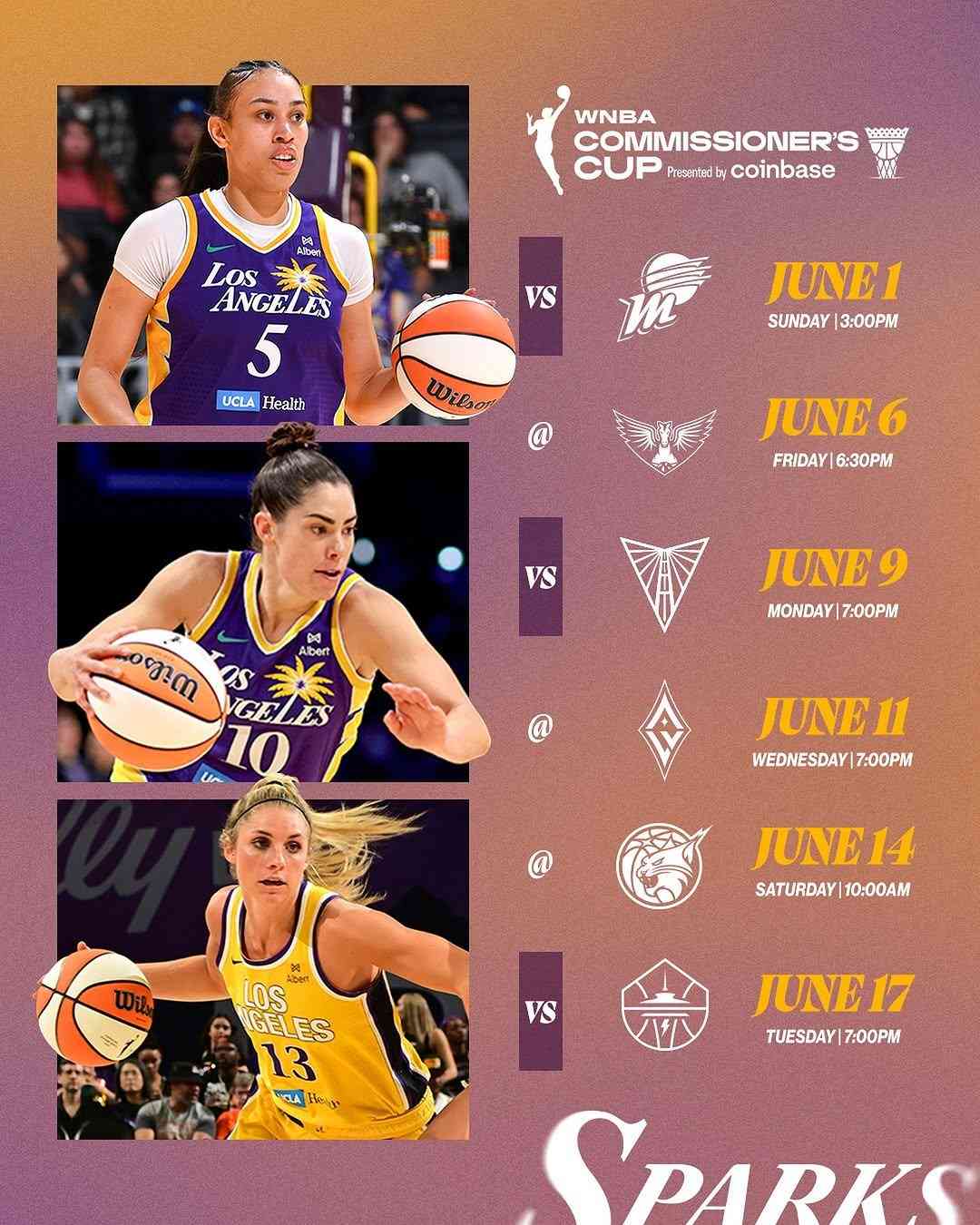 Sparks Shine Bright in Commissioner’s Cup Victory