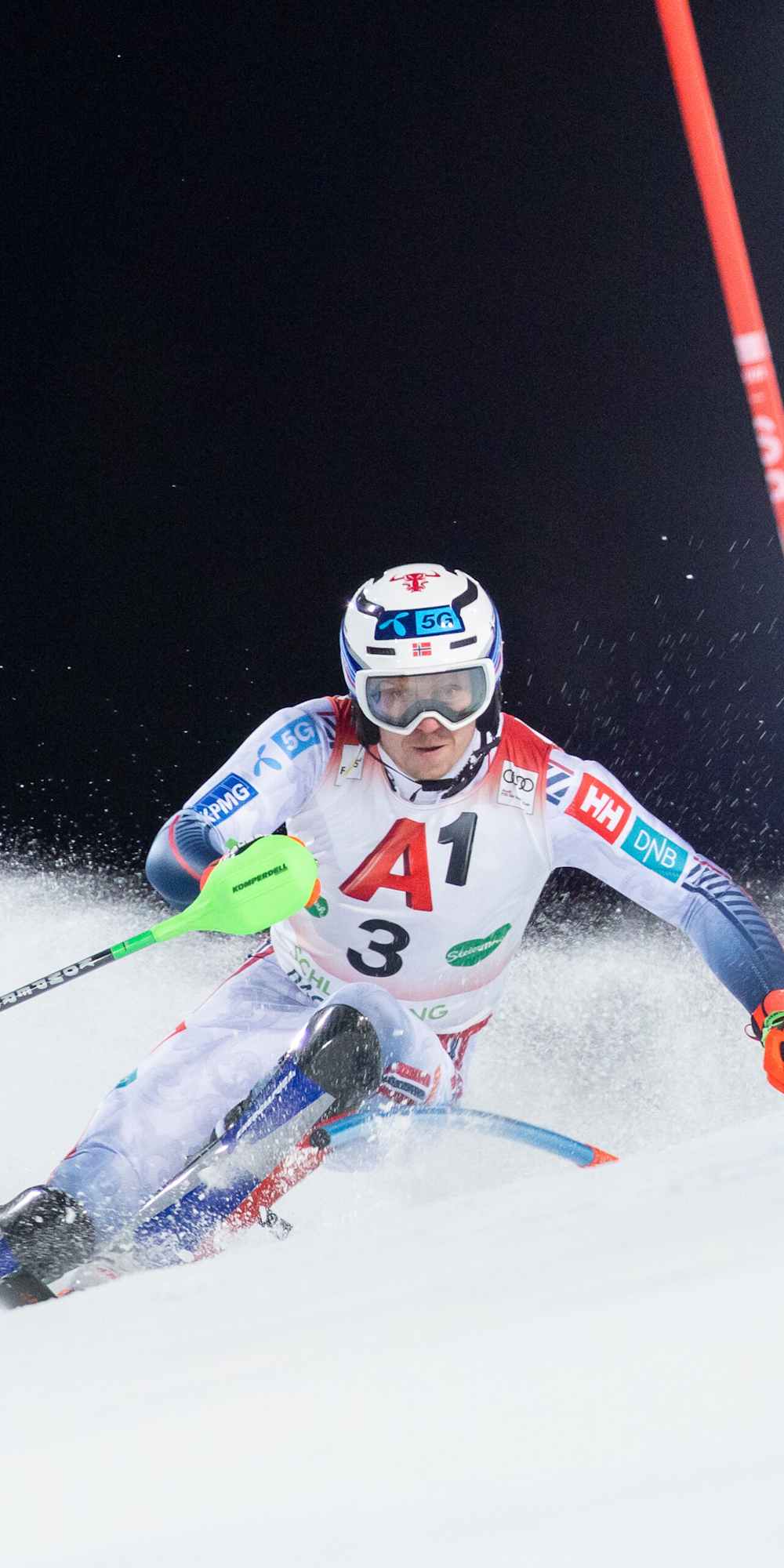 Kristoffersen stråler i Kvitfjell slalåm